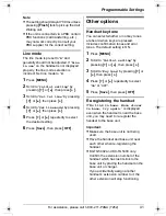 Предварительный просмотр 41 страницы Panasonic KX-TG5431S - 5.8 GHz DSS Cordless Phone Operating Instructions Manual