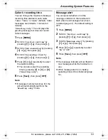 Предварительный просмотр 53 страницы Panasonic KX-TG5431S - 5.8 GHz DSS Cordless Phone Operating Instructions Manual