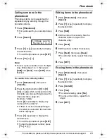 Предварительный просмотр 23 страницы Panasonic KX-TG5436 Operating Instructions Manual