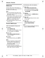 Preview for 30 page of Panasonic KX-TG5438 Operating Instructions Manual