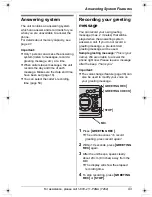 Preview for 43 page of Panasonic KX-TG5438 Operating Instructions Manual