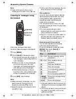 Preview for 46 page of Panasonic KX-TG5438 Operating Instructions Manual