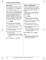 Preview for 50 page of Panasonic KX-TG5438 Operating Instructions Manual