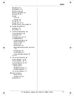 Preview for 71 page of Panasonic KX-TG5438 Operating Instructions Manual