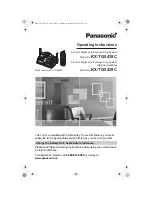 Panasonic kx-tg5438c Operating Instructions Manual preview