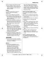 Предварительный просмотр 7 страницы Panasonic KX-TG5438S Operating Instructions Manual