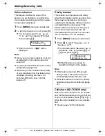 Предварительный просмотр 20 страницы Panasonic KX-TG5438S Operating Instructions Manual