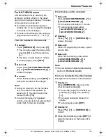 Предварительный просмотр 31 страницы Panasonic KX-TG5438S Operating Instructions Manual