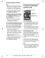 Предварительный просмотр 44 страницы Panasonic KX-TG5438S Operating Instructions Manual