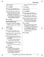 Preview for 25 page of Panasonic KX-TG5451 Operating Instructions Manual