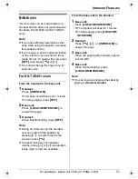 Preview for 31 page of Panasonic KX-TG5451 Operating Instructions Manual