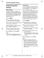 Preview for 54 page of Panasonic KX-TG5451 Operating Instructions Manual