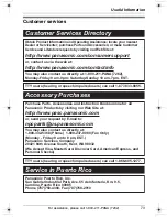 Preview for 73 page of Panasonic KX-TG5451 Operating Instructions Manual