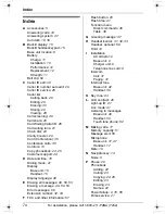 Preview for 74 page of Panasonic KX-TG5451 Operating Instructions Manual