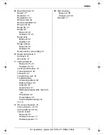 Preview for 75 page of Panasonic KX-TG5451 Operating Instructions Manual