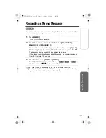 Preview for 67 page of Panasonic KX-TG5471C Operating Instructions Manual