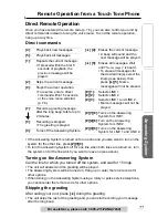 Preview for 77 page of Panasonic KX-TG5480 Operating Instructions Manual