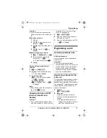 Предварительный просмотр 27 страницы Panasonic KX-TG5521E Operating Instructions Manual