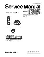 Предварительный просмотр 1 страницы Panasonic KX-TG5521RUB Service Manual