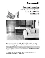 Preview for 1 page of Panasonic KX-TG5561 Operating Instructions Manual