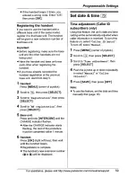 Preview for 59 page of Panasonic KX-TG5566 Operating Instructions Manual