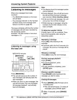 Предварительный просмотр 62 страницы Panasonic KX-TG5571 Operating Instructions Manual