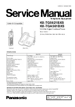 Предварительный просмотр 1 страницы Panasonic KX-TG5621BXS Service Manual