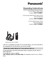 Panasonic KX-TG5621S Operating Instructions Manual preview