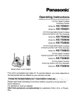 Panasonic KX-TG5631 Operating Instructions Manual предпросмотр