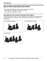 Предварительный просмотр 4 страницы Panasonic KX-TG5631S Operating Instructions Manual