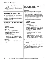 Предварительный просмотр 46 страницы Panasonic KX-TG5631S Operating Instructions Manual