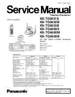 Panasonic KX-TG5631S Service Manual предпросмотр