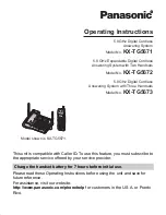 Panasonic KX-TG5671 Operating Instructions Manual предпросмотр