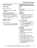 Предварительный просмотр 21 страницы Panasonic KX-TG5671 Operating Instructions Manual