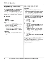 Preview for 46 page of Panasonic KX-TG5671 Operating Instructions Manual