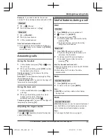 Предварительный просмотр 15 страницы Panasonic KX-TG572SK Operating Instructions Manual