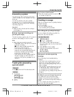 Предварительный просмотр 39 страницы Panasonic KX-TG572SK Operating Instructions Manual