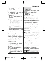 Предварительный просмотр 43 страницы Panasonic KX-TG572SK Operating Instructions Manual