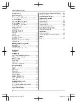 Предварительный просмотр 2 страницы Panasonic KX-TG573SK Operating Instructions Manual