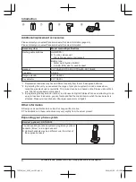 Предварительный просмотр 4 страницы Panasonic KX-TG573SK Operating Instructions Manual