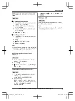 Предварительный просмотр 27 страницы Panasonic KX-TG573SK Operating Instructions Manual