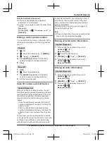 Предварительный просмотр 39 страницы Panasonic KX-TG573SK Operating Instructions Manual