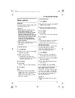 Предварительный просмотр 37 страницы Panasonic KX-TG5831AL Operating Instructions Manual