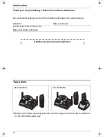 Предварительный просмотр 4 страницы Panasonic KX-TG5838AL Operating Instructions Manual