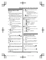 Предварительный просмотр 21 страницы Panasonic KX-TG585SK Operating Instructions Manual