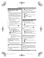 Предварительный просмотр 27 страницы Panasonic KX-TG585SK Operating Instructions Manual