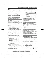 Предварительный просмотр 29 страницы Panasonic KX-TG585SK Operating Instructions Manual