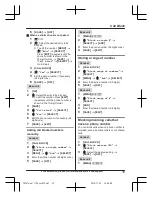 Предварительный просмотр 33 страницы Panasonic KX-TG585SK Operating Instructions Manual