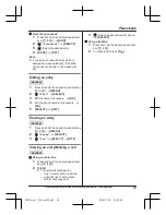 Предварительный просмотр 39 страницы Panasonic KX-TG585SK Operating Instructions Manual