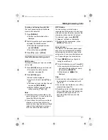 Предварительный просмотр 21 страницы Panasonic KX-TG5871AL Operating Instructions Manual